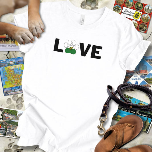 Love Pfote - Sachsen - T-Shirt Unisex Slim Fit