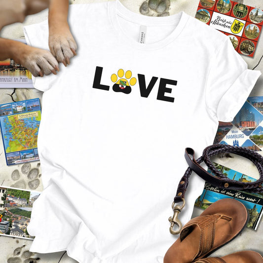 Love Pfote - Sachsen-Anhalt - T-Shirt Unisex Slim Fit