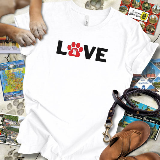 Love Pfote - Hamburg - T-Shirt Unisex Slim Fit