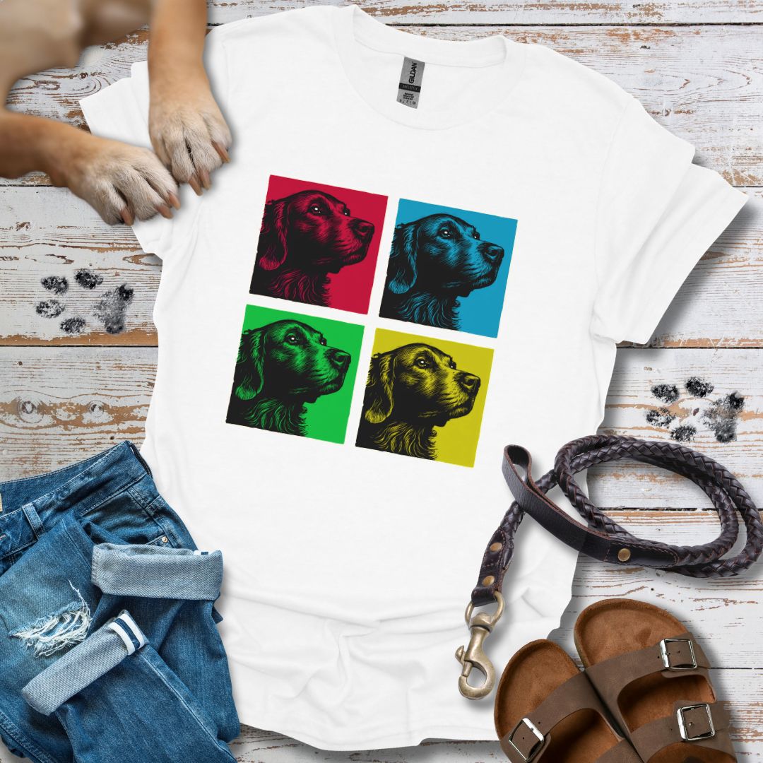 Pop Art Golden Retriever - T-Shirt Unisex Classic Fit - Bequemer Klassiker