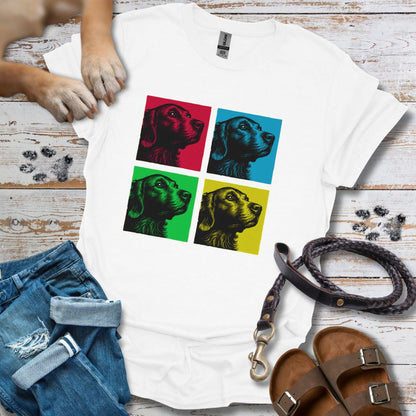 Pop Art Golden Retriever - T-Shirt Unisex Classic Fit - Bequemer Klassiker