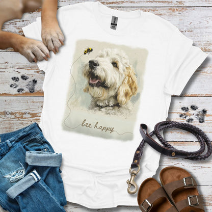 Bee Happy - T-Shirt Unisex Classic Fit - Bequemer Klassiker