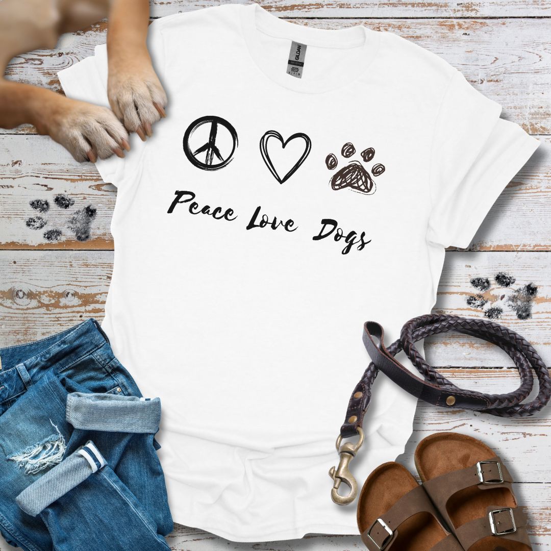 Peace Love Dogs - T-Shirt Unisex Relaxed Fit