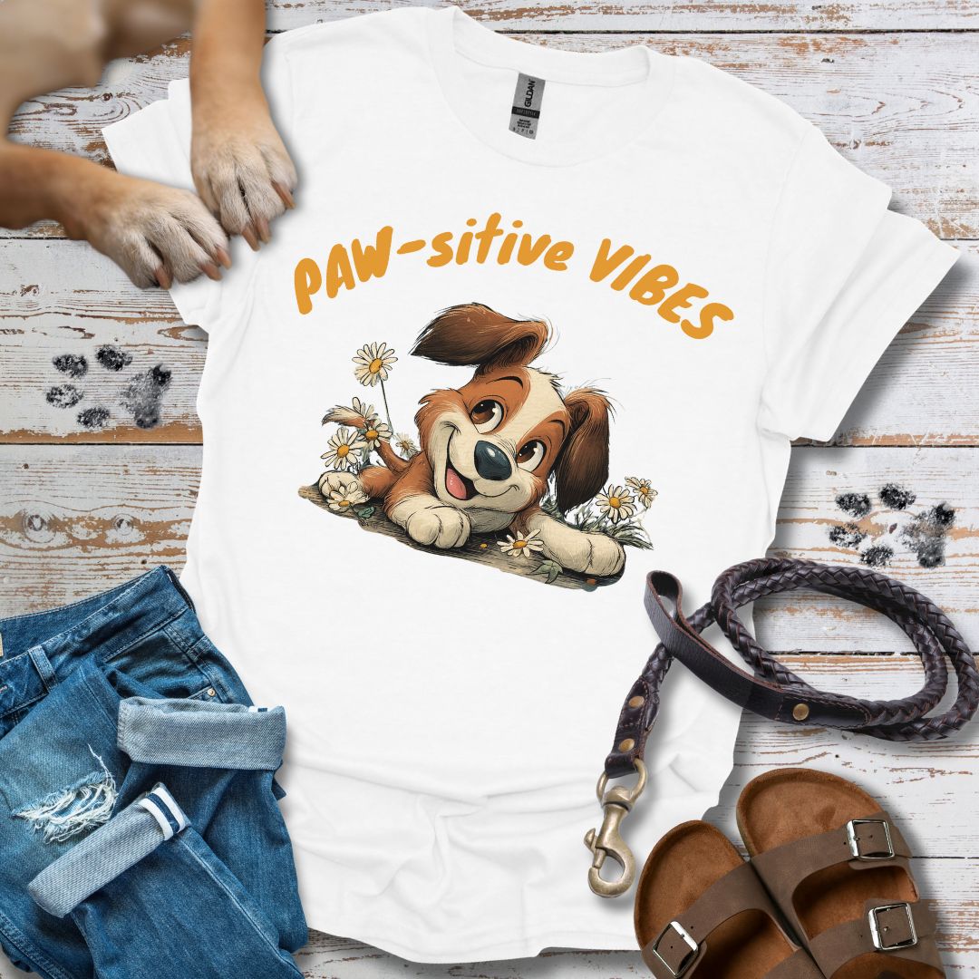 Paw-sitive Vibes 2 - T-Shirt Unisex Relaxed Fit