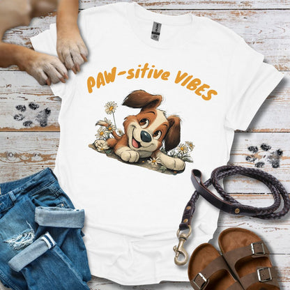 Paw-sitive Vibes 2 - T-Shirt Unisex Classic Fit - Bequemer Klassiker