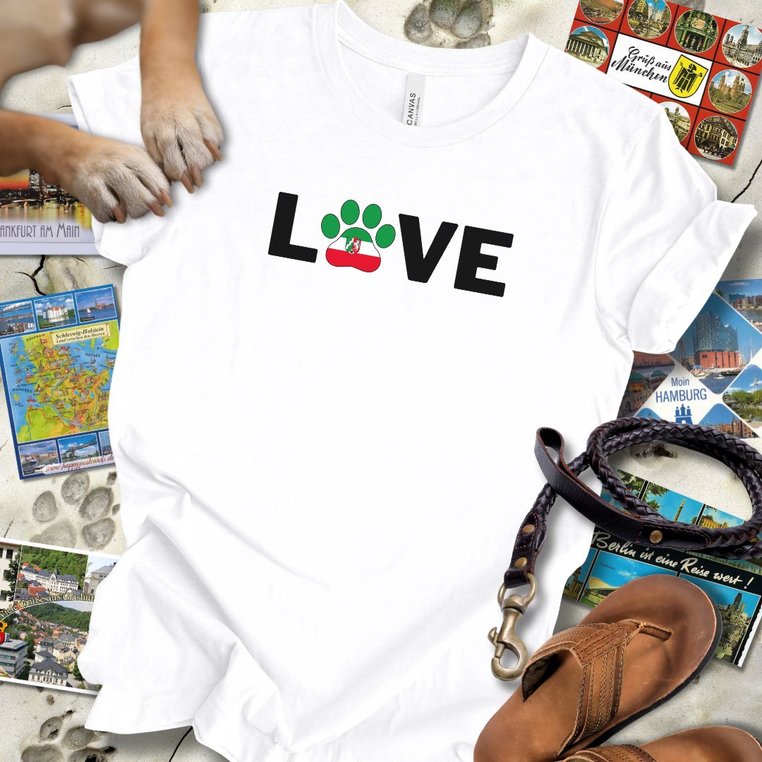 Love Pfote - Nordrhein-Westfalen - T-Shirt Unisex Slim Fit
