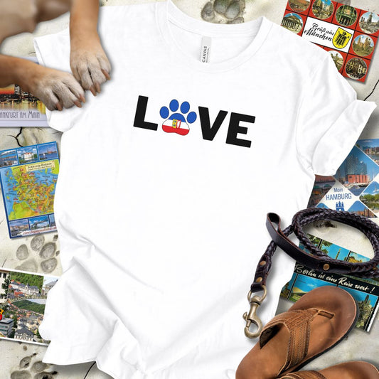 Love Pfote - Schleswig-Holstein - T-Shirt Unisex Slim Fit