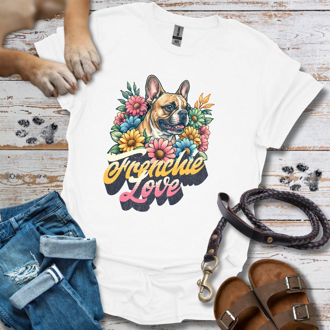 Frenchie Love - Französische Bulldogge - T-Shirt Unisex Classic Fit - Bequemer Klassiker