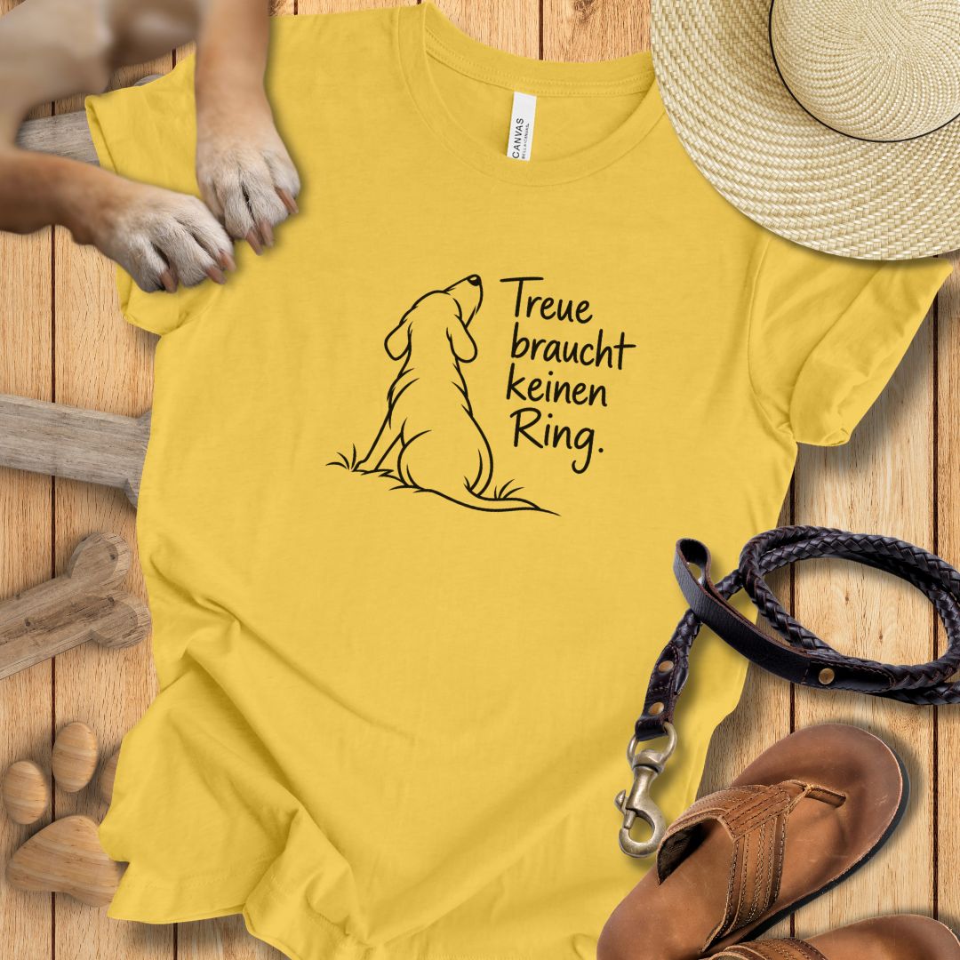 Treue braucht keinen Ring - Premium T-Shirt Modern Fit - Weich & Leicht