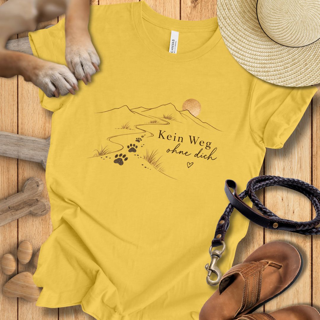 Kein Weg ohne dich - Premium T-Shirt Modern Fit - Weich & Leicht