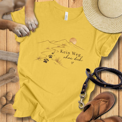 Kein Weg ohne dich - Premium T-Shirt Modern Fit - Weich & Leicht
