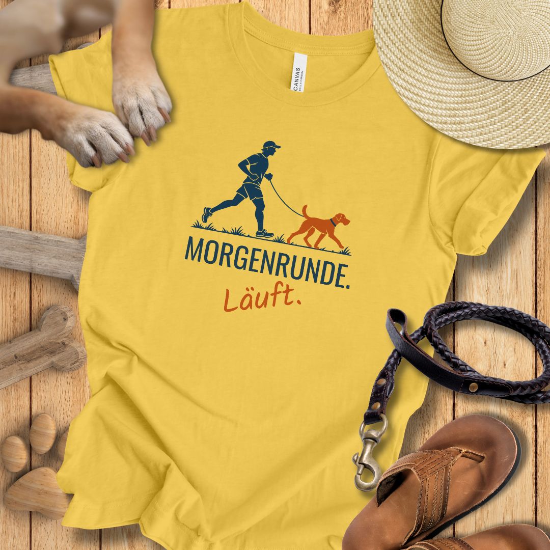 Morgenrunde Mann - Premium T-Shirt Modern Fit - Weich & Leicht