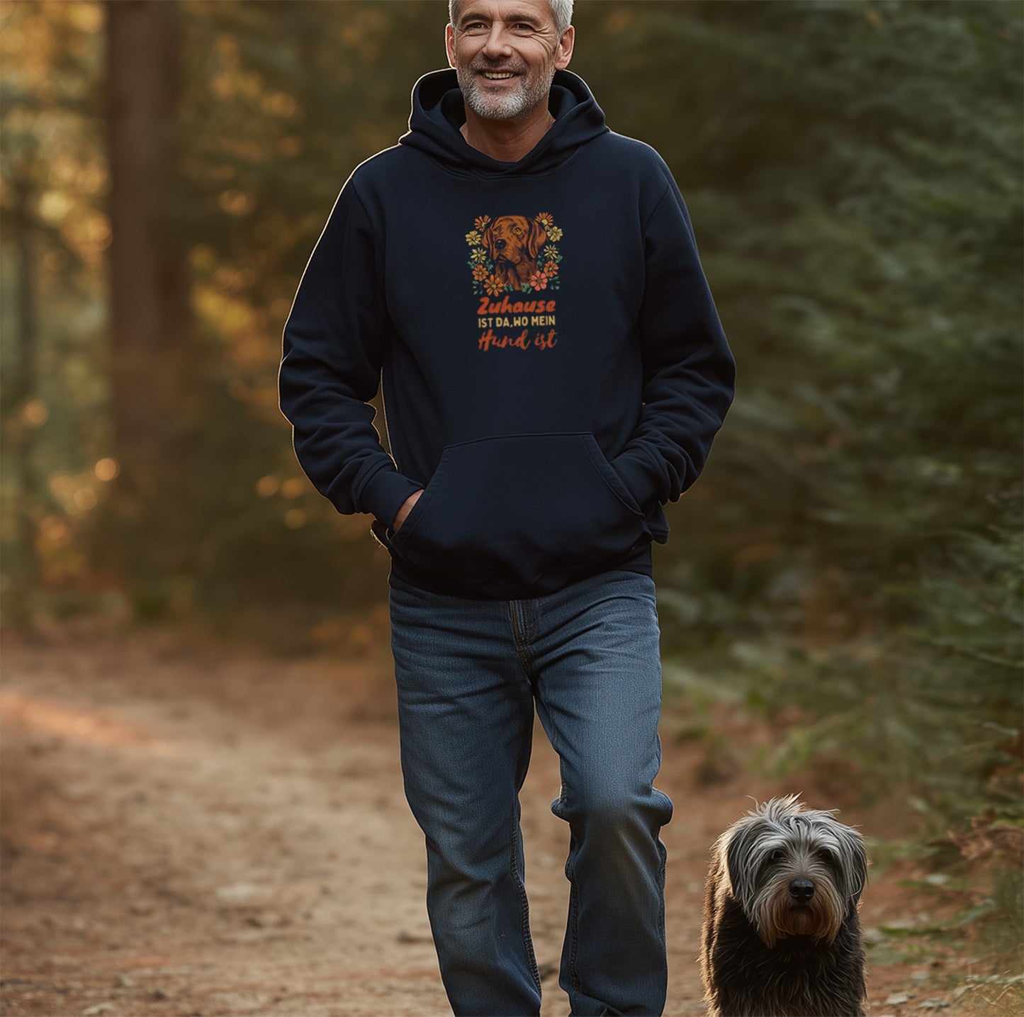 Zuhause ist da wo mein Hund ist - Red Fox Labrador - Unisex Modern Fit Hoodie