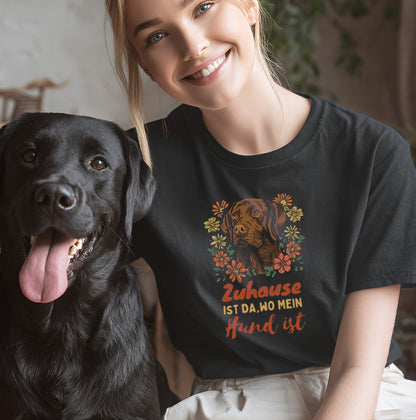 Zuhause ist da, wo mein Hund ist - Labrador - T-Shirt Unisex Modern Fit - Weich & Leicht
