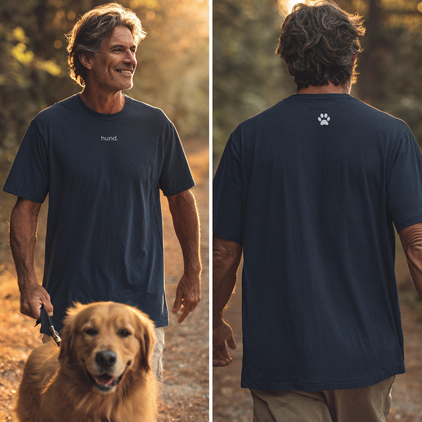 hund. - Vorne & hinten - T-Shirt Unisex Classic Fit - Bequemer Klassiker
